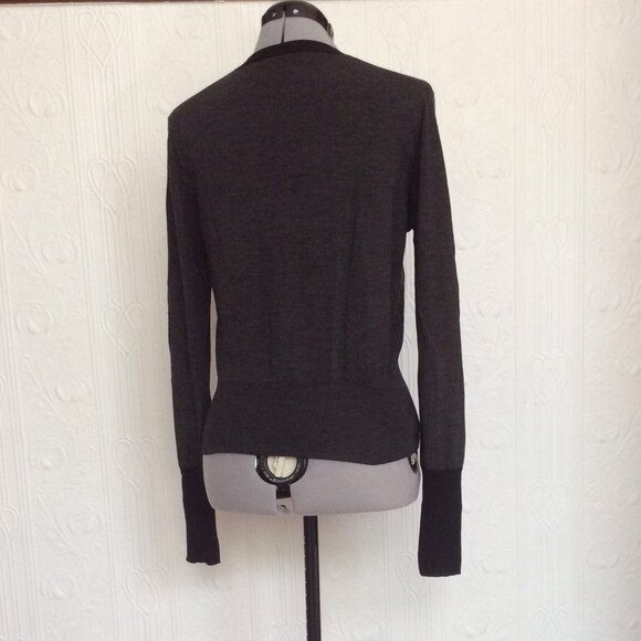 Early 2000 Teenflo merino wool two color cardigan - Picture 3 of 4